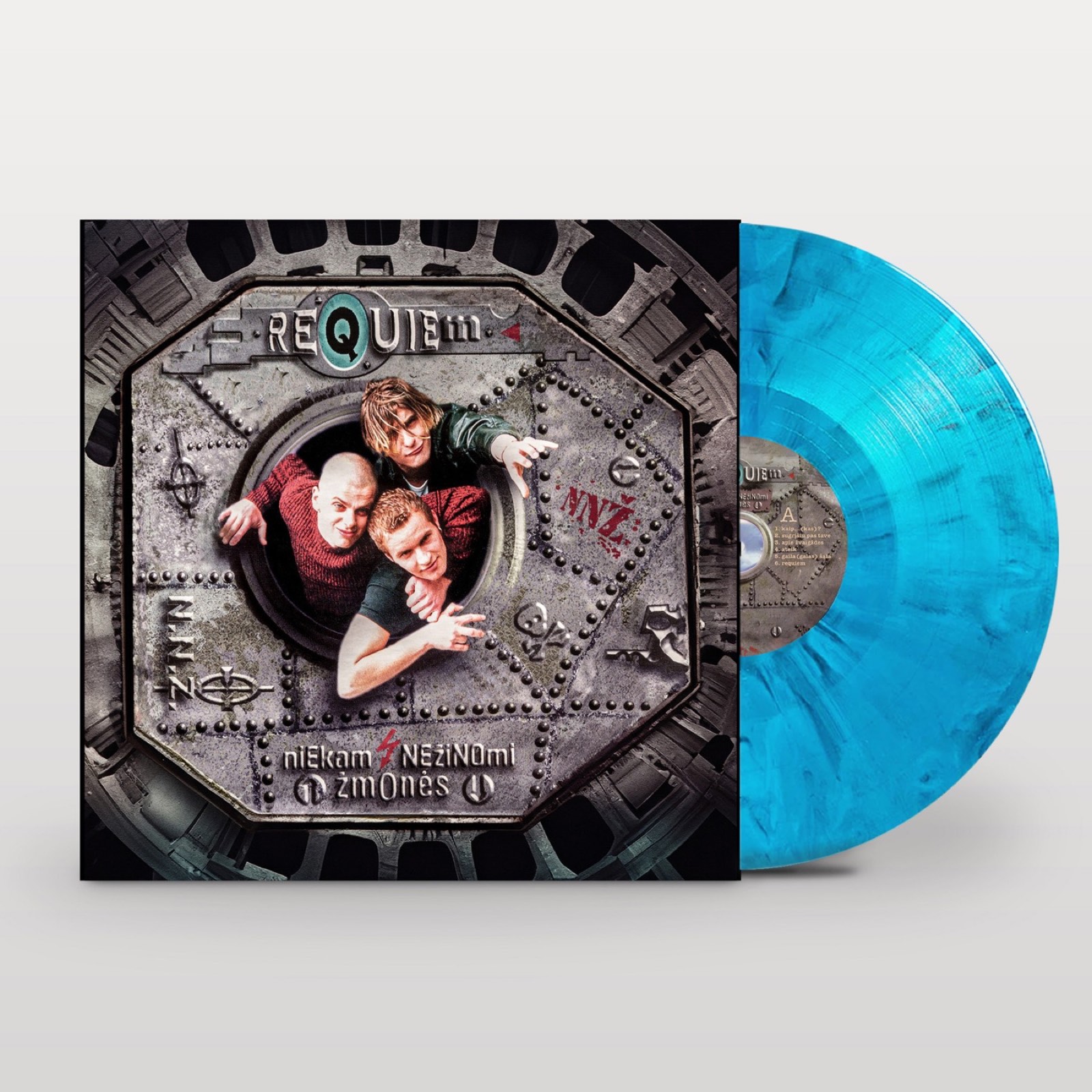 Niekam nežinomi žmonės LP with turquoise marbled vinyl